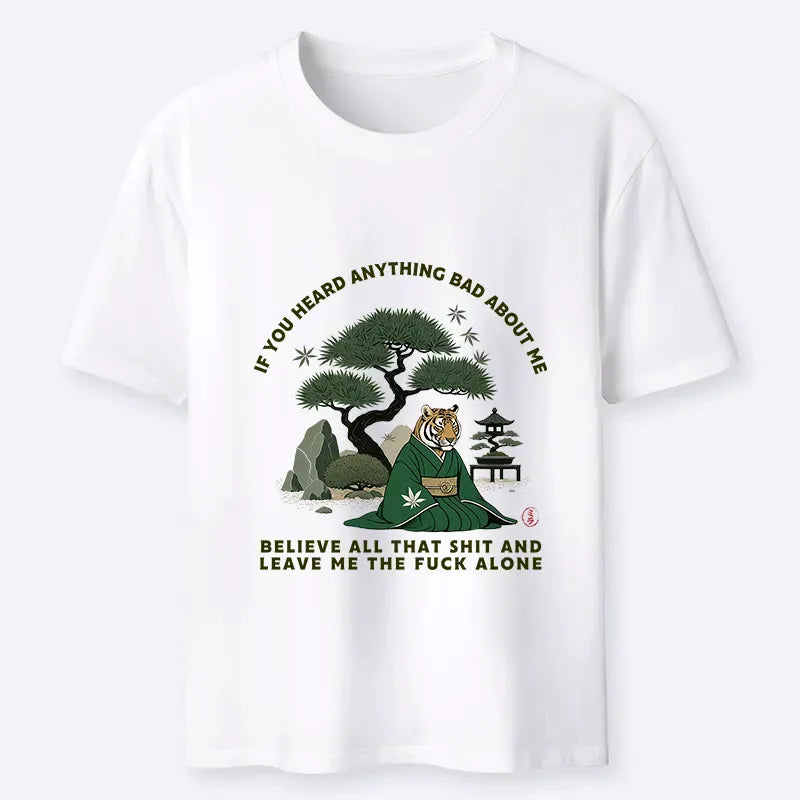 japanese zen tiger t-shirt gift for him