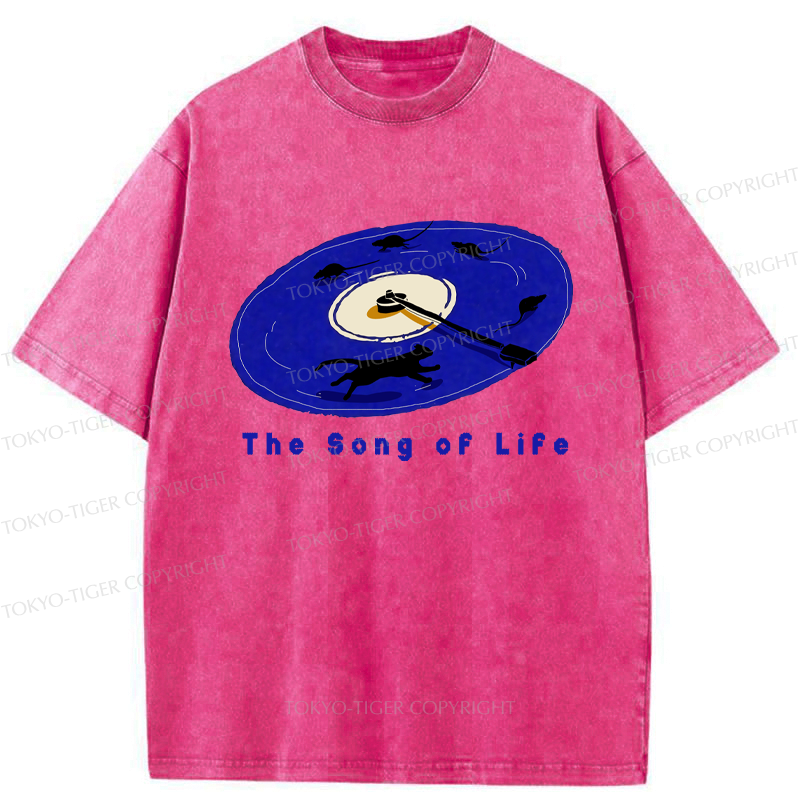 Kyoto-Lion The Song Of Life Washed T-Shirt