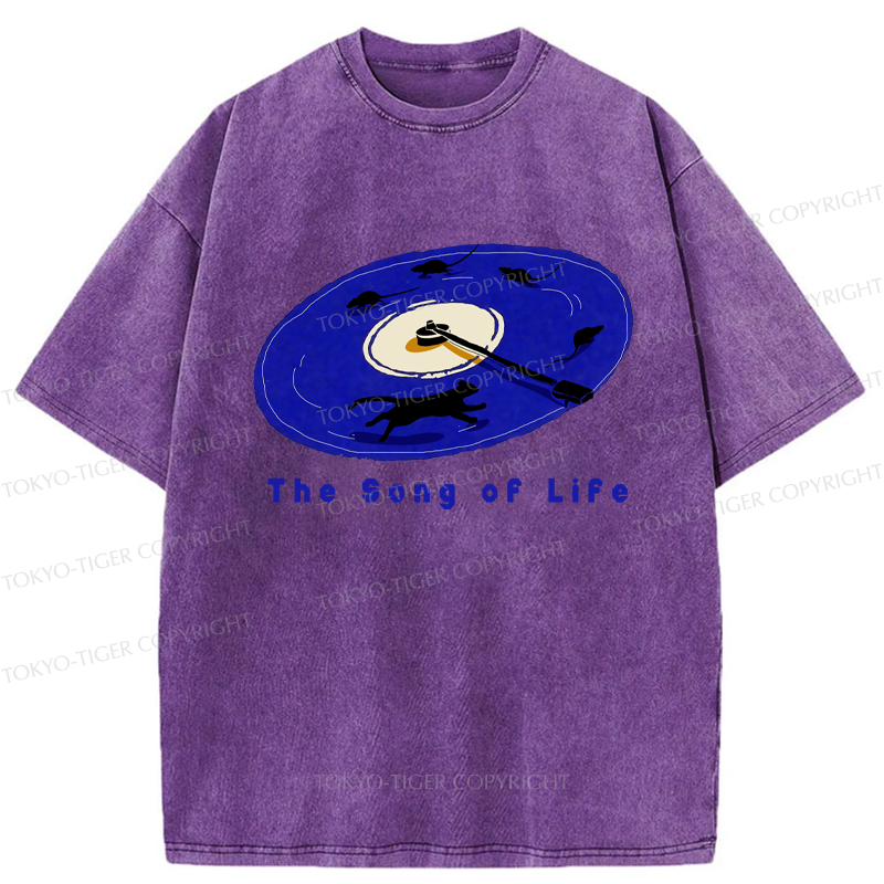 Kyoto-Lion The Song Of Life Washed T-Shirt