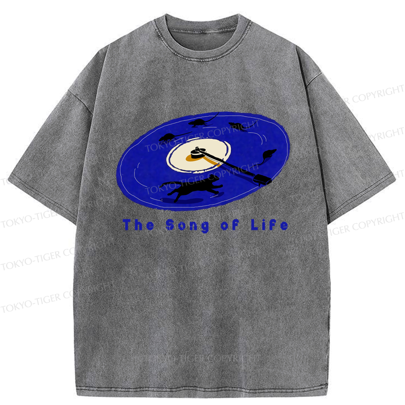 Kyoto-Lion The Song Of Life Washed T-Shirt