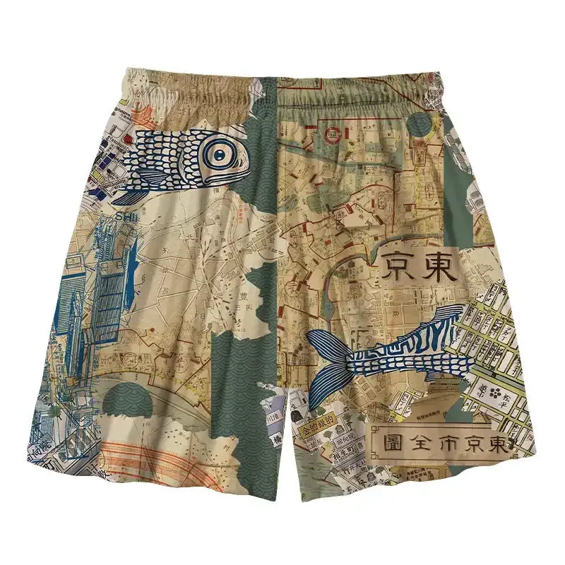 Kyoto Lion Mens Swim Trunks Gift Idea