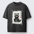 Samurai Raccoon Washed T-Shirt