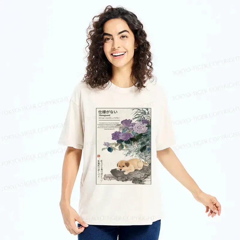 Washed Retro T-Shirt for Spring