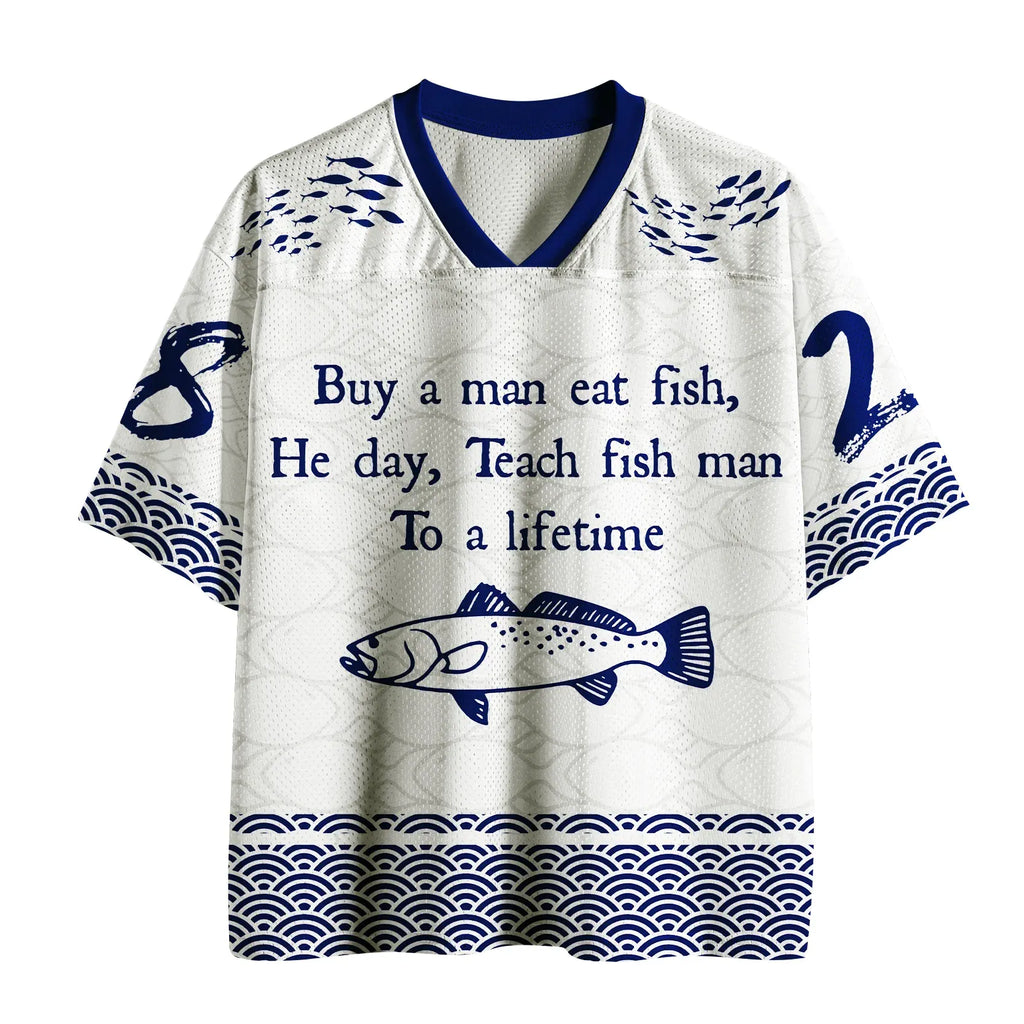 Fish Man Meme Mesh Jersey for Streetwear