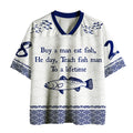 Fish Man Meme Mesh Jersey for Streetwear