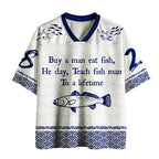 Fish Man Meme Mesh Jersey for Streetwear