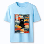 Japanese Cat Classic Tee for Daily Wear