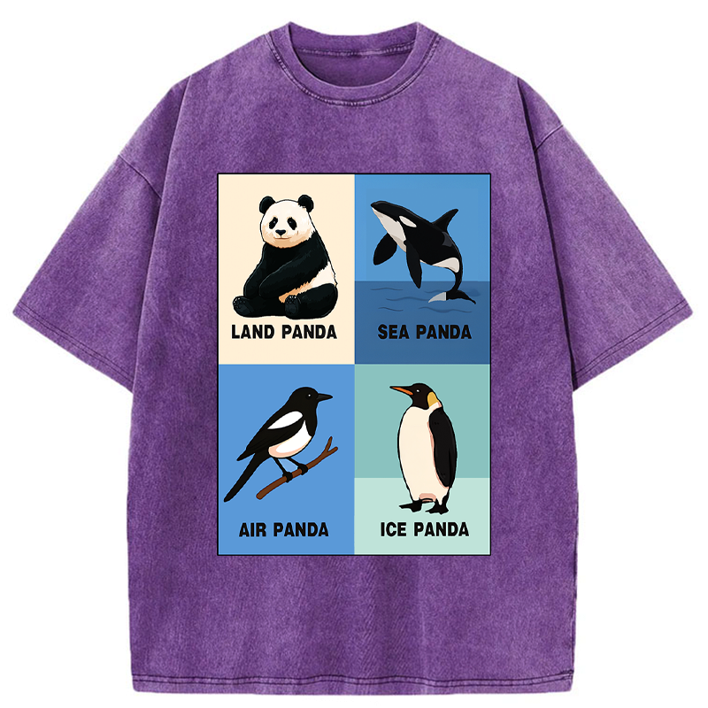 Kyoto-Lion Panda Multiverse Washed T-Shirt