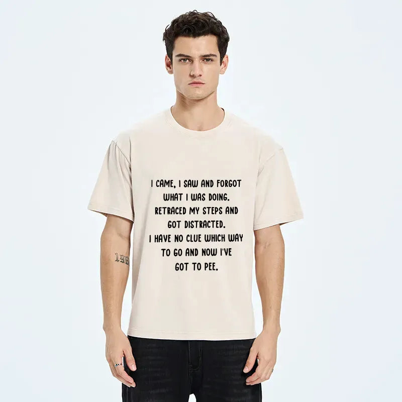 Kyoto-Lion Forgot What I Was Doing Washed T-Shirt