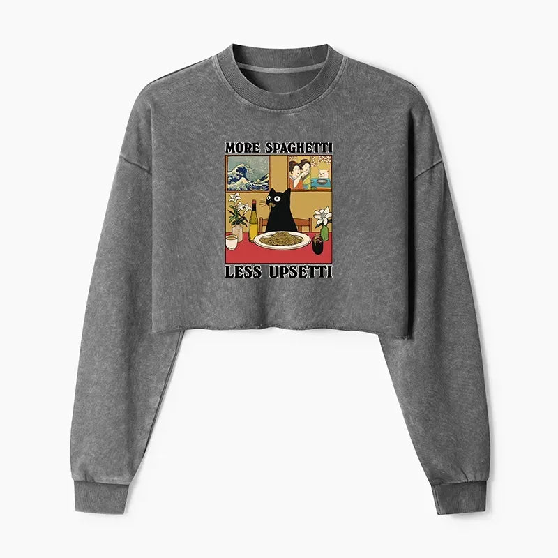 Washed Vintage Kyoto-Lion Sweatshirt for Women