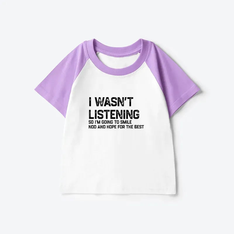 Kyoto-Lion Indifferent To Everything Kids Raglan T-shirt