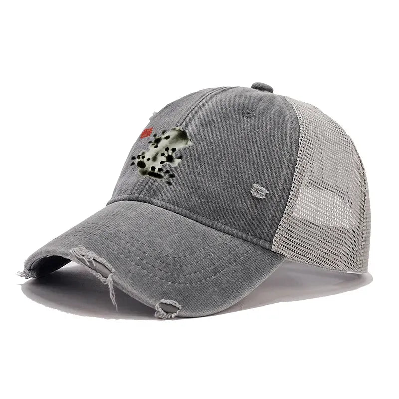 Vintage Ink Painting Cap for Streetwear