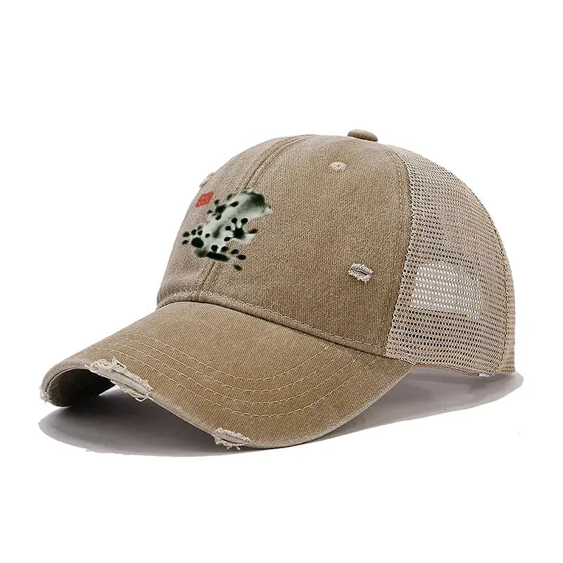 Vintage Ink Painting Cap for Streetwear