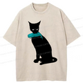 Vintage Japanese Cat T-Shirt for Summer