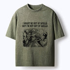 Kyoto-Lion Funny Wizard Shell Meme Washed T-Shirt