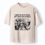 Kyoto-Lion Funny Wizard Shell Meme Washed T-Shirt