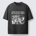 Kyoto-Lion Funny Wizard Shell Meme Washed T-Shirt