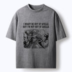 Kyoto-Lion Funny Wizard Shell Meme Washed T-Shirt