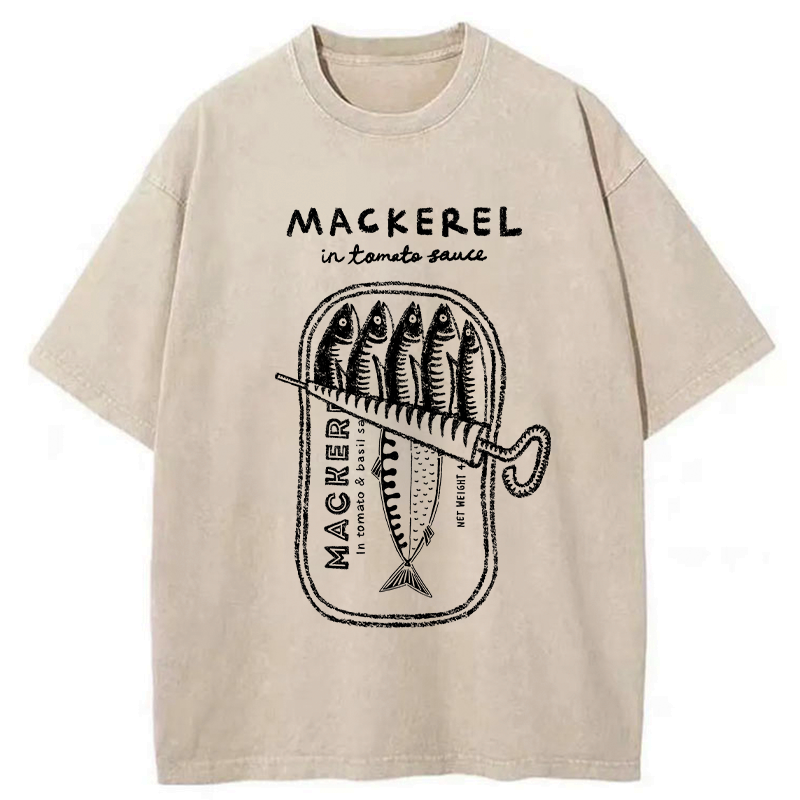 Kyoto Lion Mackerel T-Shirt for Streetwear