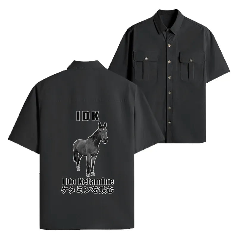 Kyoto-Lion IDK I Do Ketamine Work Shirt