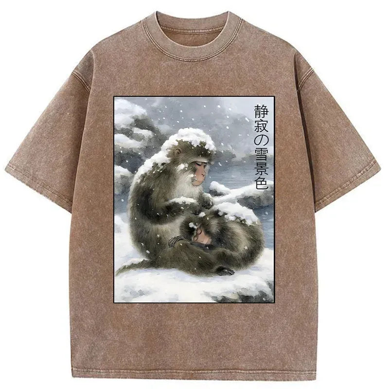 kyoto lion vintage washed t-shirt