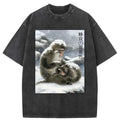 Kyoto-Lion Silent Snowscape Washed T-Shirt