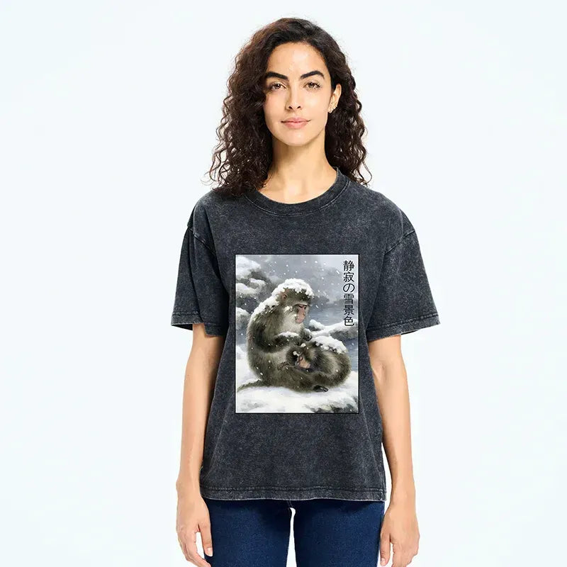 kyoto lion vintage washed t-shirt