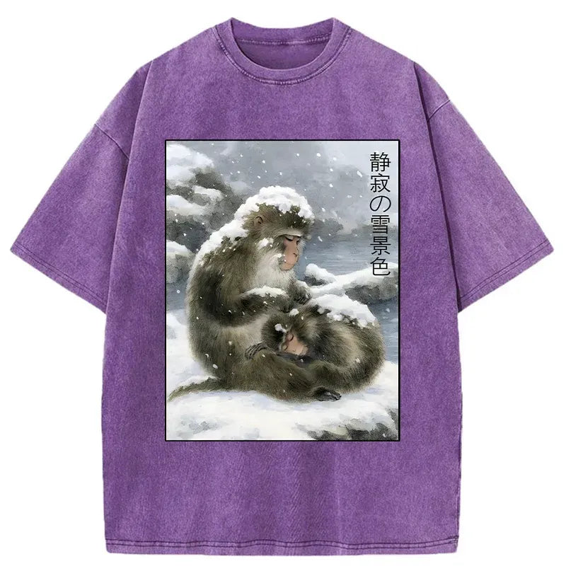 kyoto lion vintage washed t-shirt