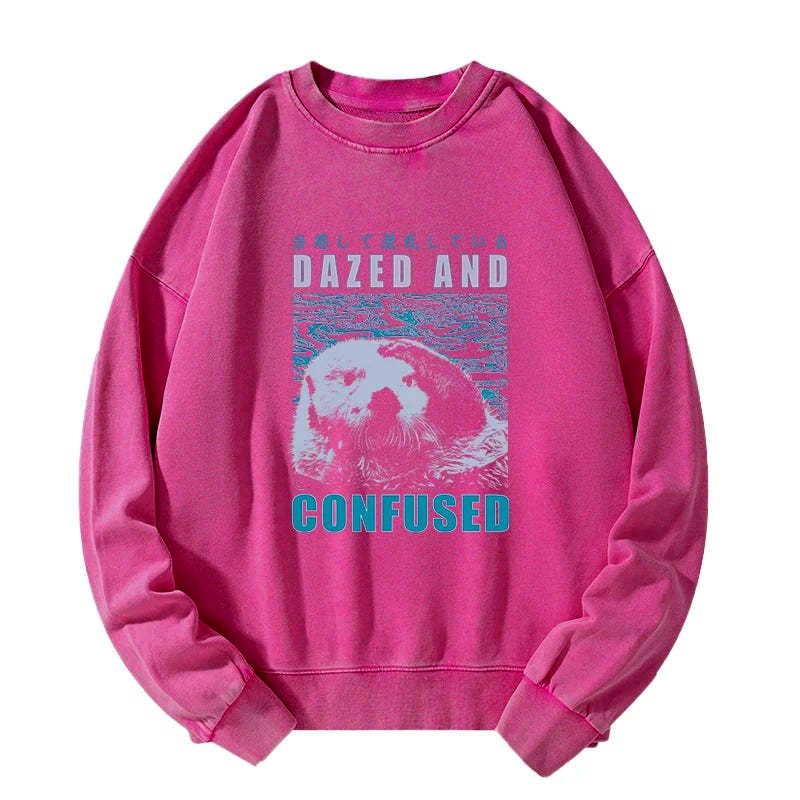 Kyoto-Lion Question The Otter Japanese Washed Sweatshirt