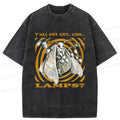 Kyoto-Lion Funny Moth Meme Washed T-Shirt