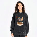 Kyoto-Lion Noodles Got Me Washed Sweatshirt