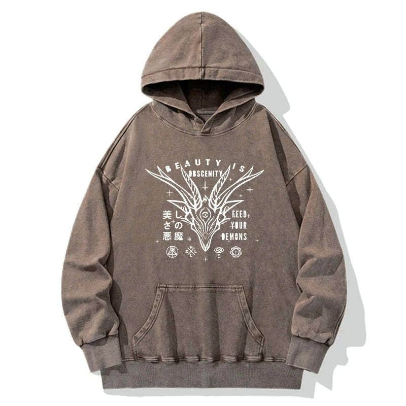 Kyoto lion devil hoodie unisex fit