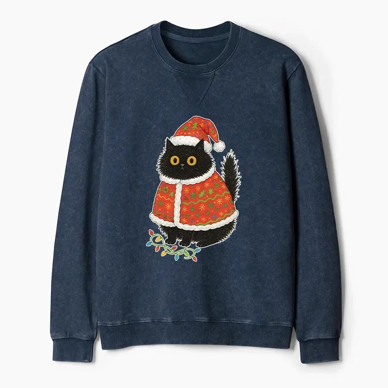 Vintage Washed Terry Sweatshirt for Daily Wear