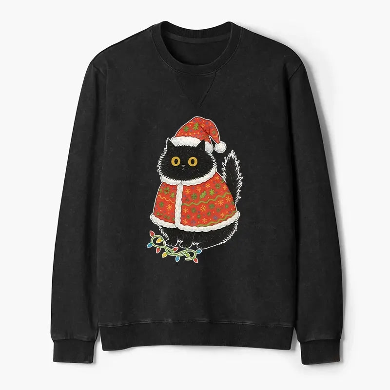 Vintage Washed Terry Sweatshirt for Daily Wear