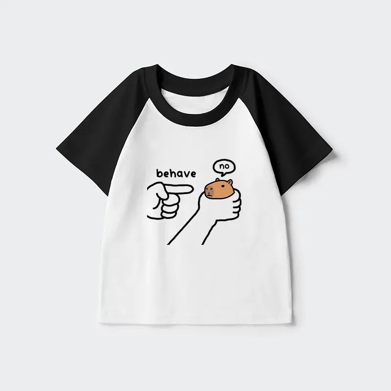 Best Seller Dishonest Capybara Kids Raglan T-shirt