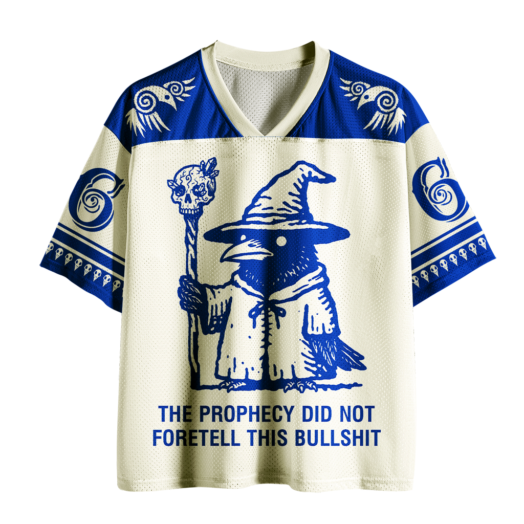 Sarcastic Crow Witch Mesh Jersey for Summer