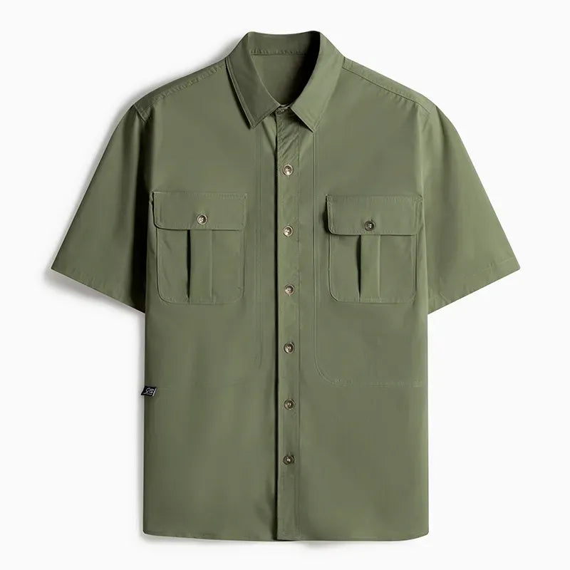 Japanese Samurai Raccoon Work Shirt
