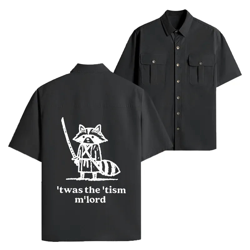 Samurai Raccoon Unisex Shirt on Sale