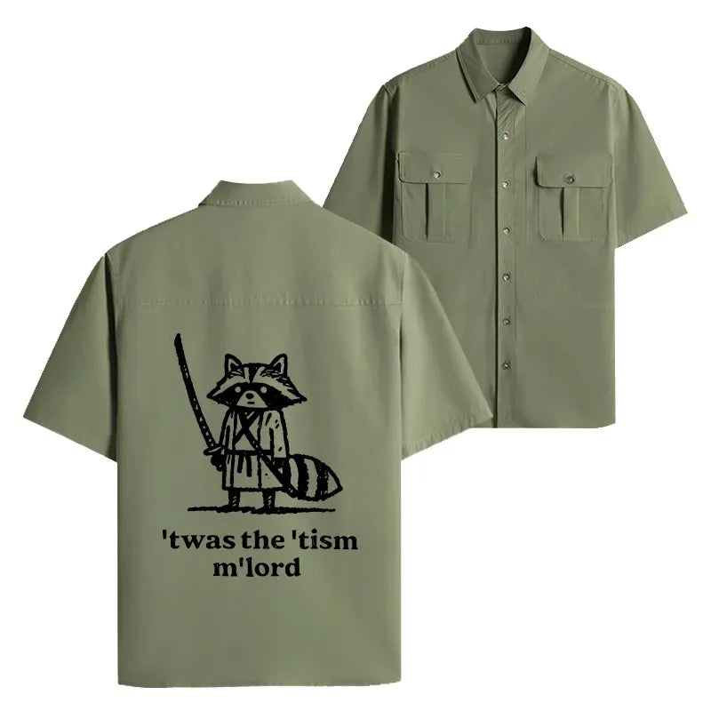 Samurai Raccoon Unisex Shirt on Sale