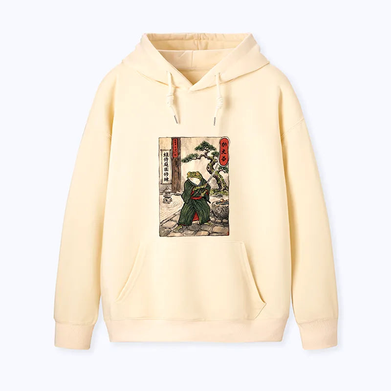 Kyoto-Lion Samurai Frog Training Classic Hoodie