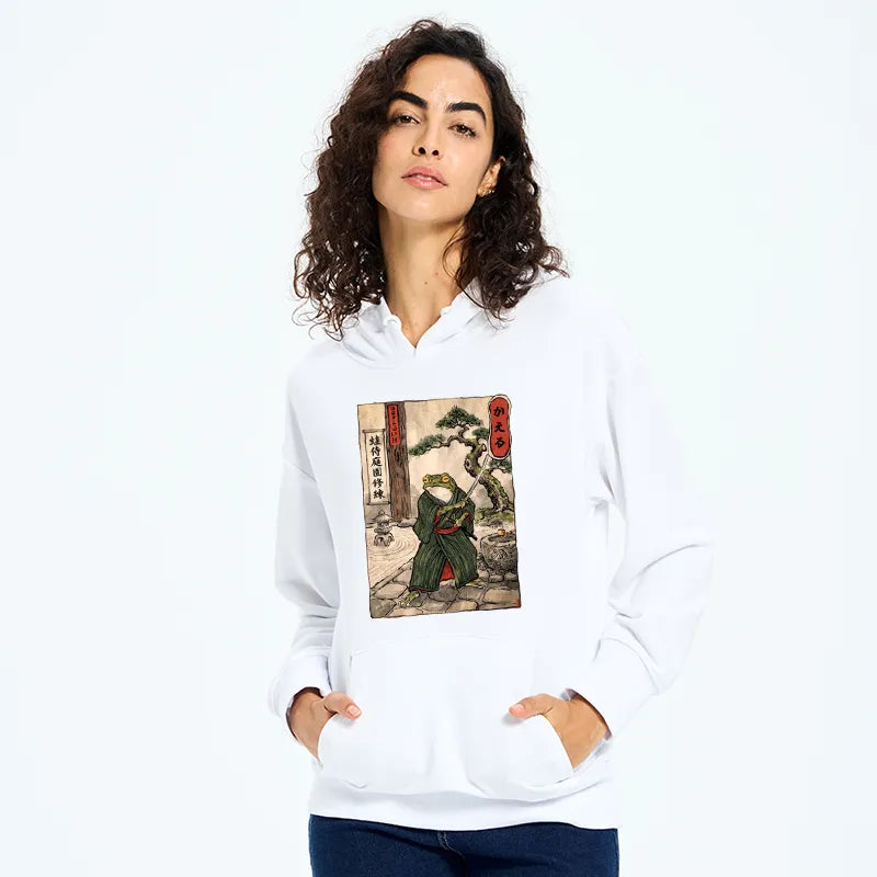 Kyoto-Lion Samurai Frog Training Classic Hoodie