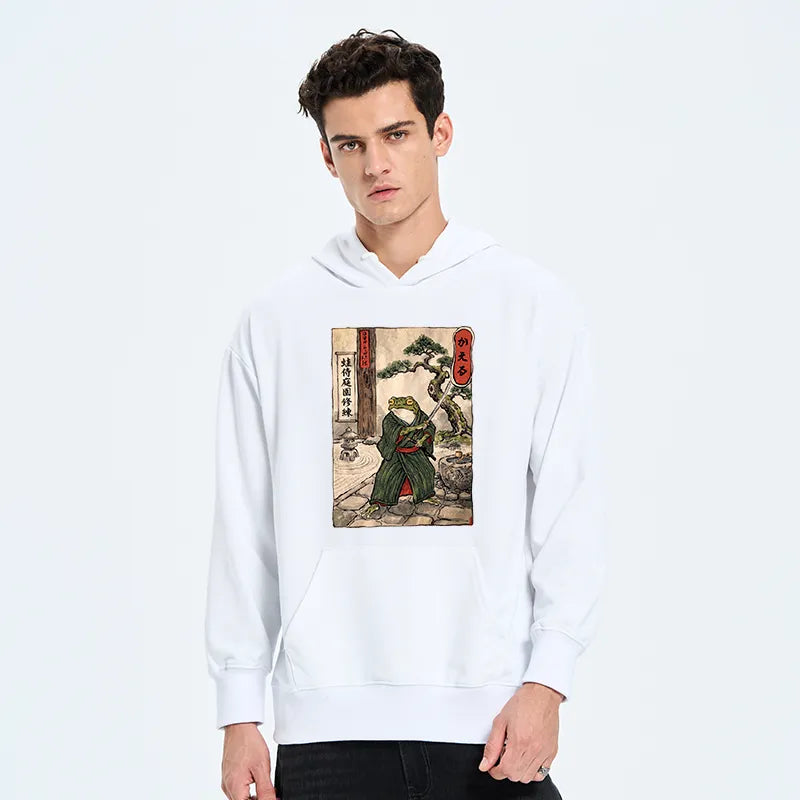 Kyoto-Lion Samurai Frog Training Classic Hoodie