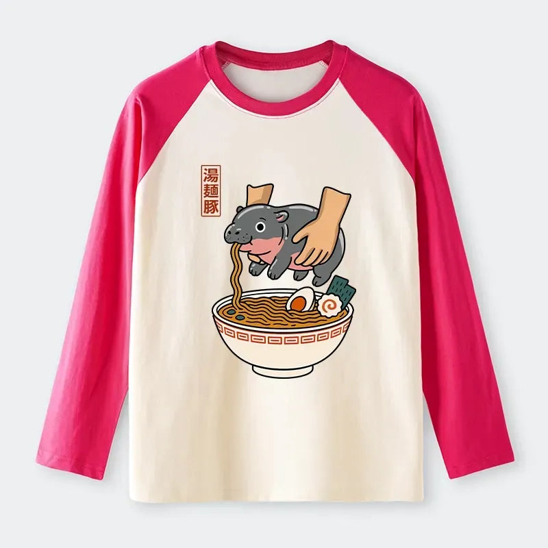 Kyoto Lion Noodles Vintage Style Tee for Streetwear