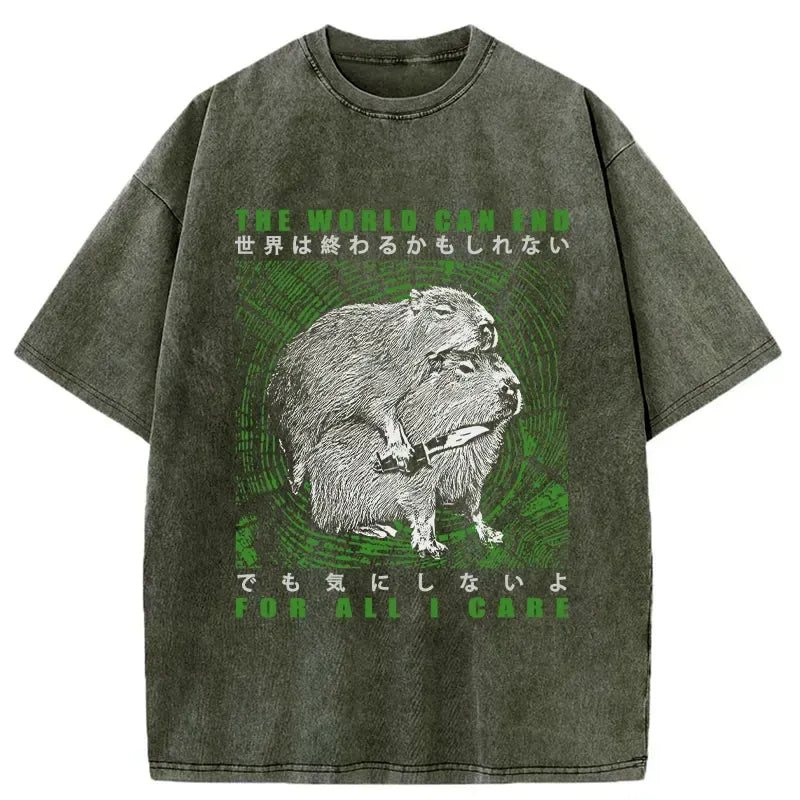 kyoto lion japanese washed t-shirt