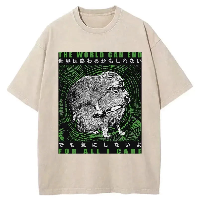 kyoto lion japanese washed t-shirt