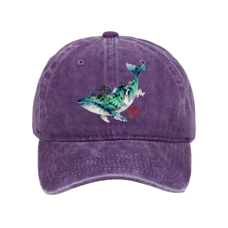 Vintage Ink Painting Unisex Cap