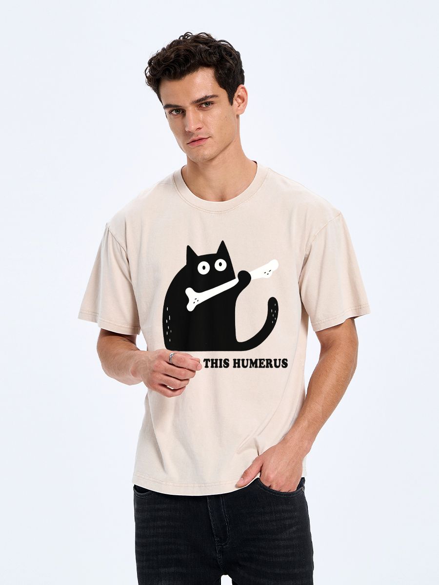 Funny Vintage Cat T-Shirt Gift for Him