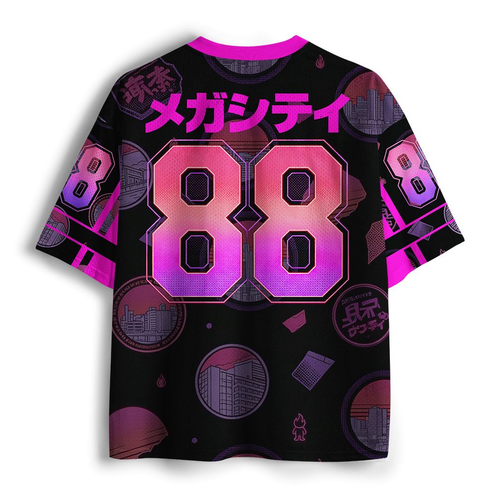 Kyoto-Lion Japanese Tokyo Mega City Mesh Jersey
