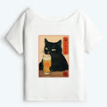 Kyoto Cat Beer T-Shirt for Vacation