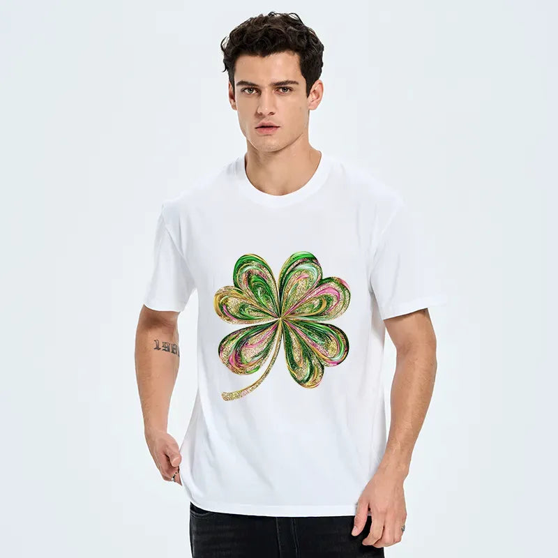 Lucky Four-Leaf Clover T-Shirt on Sale